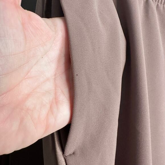 ATHLETA |  Metropolis Jogger Mineral Brown Piped Drawstring Waist | Size 16 - Picture 5 of 7